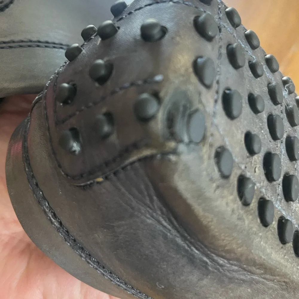 Tod’s buckle- detailed rubber pebble out sole Italian design loafer. Size 11 GUC - Picture 16 of 16